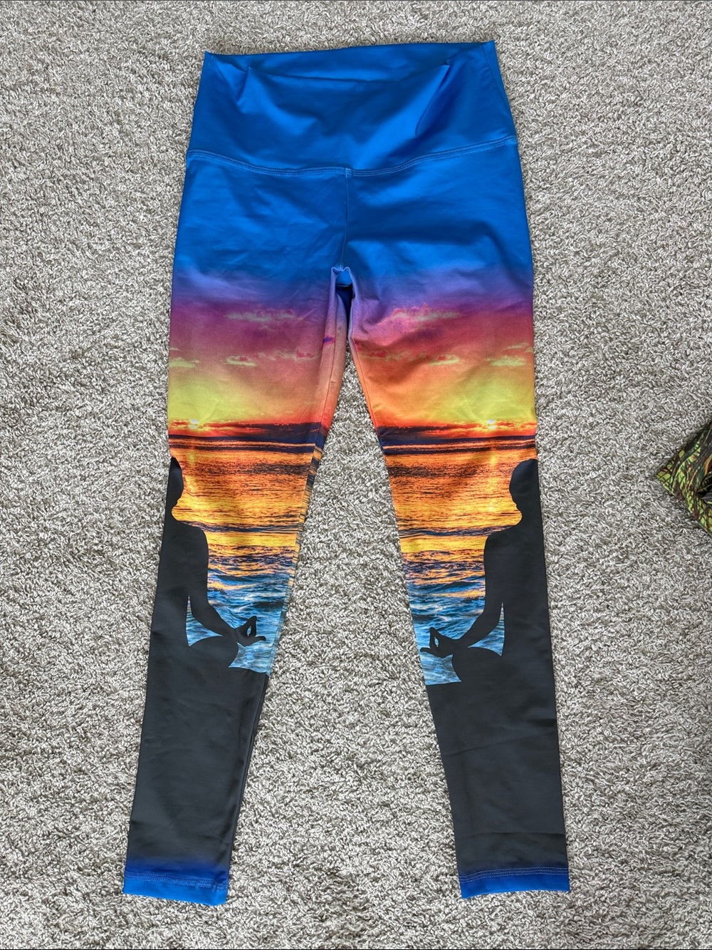 Om Shanti Clothing.  Sunset Yoga Leggings